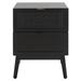 Beachcrest Home™ Neruda 2 Drawer Rattan Nightstand Wood in Red/Black/Brown | 24.02 H x 17.99 W x 15.75 D in | Wayfair