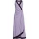 Sleeveless Jersey Wrapover Maxi Dress, Women, size: 28-30, plus, Purple, Cotton Modal, by Lands' End