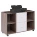 Latitude Run® Klayden 2-Drawer Mobile Lateral Filing Cabinet Wood in Gray/Brown | 24.6 H x 38.9 W x 15.7 D in | Wayfair