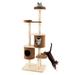 Tucker Murphy Pet™ 75" Defreese Cat Tree Wood/Manufactured Wood in Brown | 75 H x 27 W x 19 D in | Wayfair 511AF3D360824FED8EE299BDA564E306