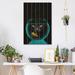 Latitude Run® Black Cat Goldfish by Vin Zzep - Unframed Print on Wood in Black/Blue/Brown | 26 H x 18 W x 1.5 D in | Wayfair