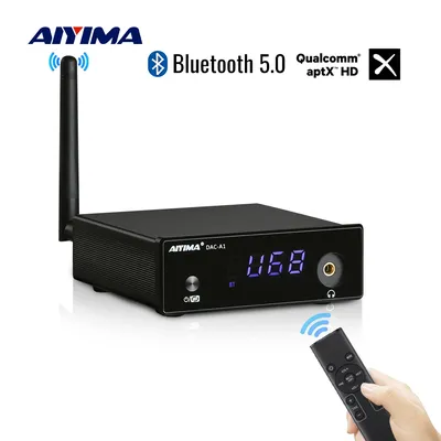 AIYIMA DAC-A1 APTX HD Bluetooth Décodeur Audio sauna téléphone Amplificateur Décodeur ES9018Q2M
