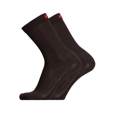 Socken UPHILLSPORT "TEIJO 2er Pack", Herren, Gr. 43-46, schwarz, 52% Wolle, 32% Polyamid, 15% Polypropylen, 1% Elasthan, unifarben, Socken, mit Sport-Schaft Image