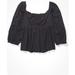 American Eagle Outfitters Tops | American Eagle Black Babydoll Top | Color: Black | Size: S