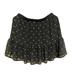 Michael Kors Skirts | Michael Kors Black Black Polka Dot Mini Skirt Small With Ruffles | Color: Black | Size: S