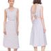 Kate Spade Dresses | Kate Spade Broome Street Bow Back Striped Midi Dress | Color: Blue/White | Size: 2
