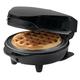 Bestron Mini-Waffeleisen für klassische Waffeln, kleiner Waffelmaker mit Antihaftbeschichtung, für Kindergeburtstage, Familienfeiern, Ostern oder Weihnachten, 550 Watt, Farbe: Schwarz