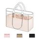 DGAZ Silk Bag Organiser Insert Fits Chanel Deauville bag, Silky Smooth Bag Organiser, Luxury Handbag & Purse Shaper (Craie, Small)