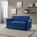 Latitude Run® Pilirani 54.5" Loveseat, Sofa Bed, pull out couch Velvet in Blue | 31.5 H x 54.5 W x 33 D in | Wayfair