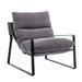 Armchair - Latitude Run® Cidem 29.75 inches W Linen Armchair Metal in Gray | 29.5 H x 29.75 W x 31.5 D in | Wayfair