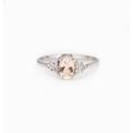 9Ct, Rose Gold Morganite Engagement Ring-Solitaire Ring-Morganite Ring-Vintage Style Ring-Handmade To Order