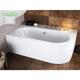 Baignoire asymétrique gauche - avec Tablier Blanc - Repose Tête offert - avita - 170x75 - blanc