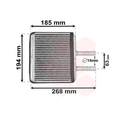Van Wezel Wärmetauscher, Innenraumheizung [Hersteller-Nr. 08006042] für Chevrolet Image