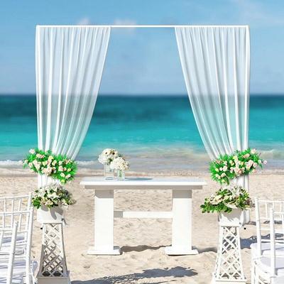 Unho - 3x3m Hochzeitsbogen Hochzeit Metall Ballonbogen Rosenbogen dekorative Garten Hintergrund Image