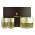 Aigner In Leather by Etienne Aigner for Men 3 Piece Set Includes: 2.5 oz Eau de Toilette Spray + 1.7 oz Hair & Body Wash + 1.7 oz After Shave Gel