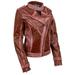 Milwaukee Leather SFL2840 Women s Maiden Maroon Premium Sheepskin Motorcycle Fashion Leather Jacket with Studs 3X-Large