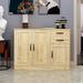 Modern Wood Buffet Sideboard with 2 Doors & 1 Storage and 2 Drawers - Entryway Serving Storage Cabinet Doors-dining Room Console