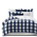 Basic Check Blue Comforter Set Twin