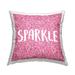 Stupell Sparkle Bold Pink Glitter Pattern Printed Throw Pillow Design by Kim Allen