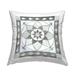 Stupell Grey Abstract Fractal Pattern Printed Throw Pillow Design by Charity Henderson