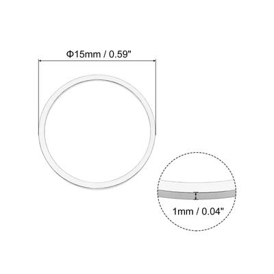 100pcs 10mm Brass Hollow Circle Bezel Round Linking Rings