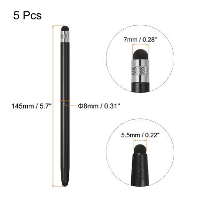 5pcs Stylus Pens for Touch Screens Capacitive Stylus Pen, Black