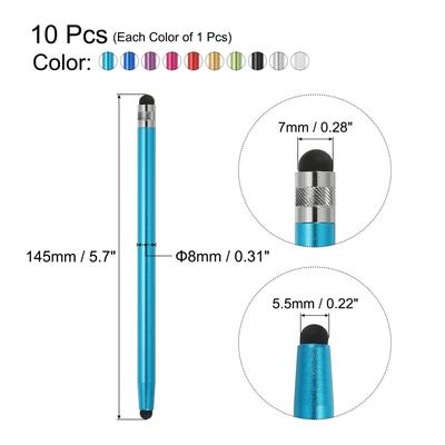 10pcs Stylus Pens for Touch Screens Capacitive Stylus Pen - Multi Color