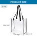 20Pcs Stadium Approved Clear Tote Bags Reusable PVC Bag with Handle(12x12x6Inch) - 20 Pack