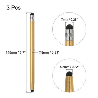 3pcs Stylus Pens for Touch Screens Capacitive Stylus Pen, Gold - Champagne Gold