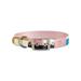 Petco Brand - Bond & Co. Pink & Colorblocked Reversible Dog Collar Small