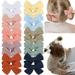 20PCS Baby Bows Baby Girl Hair Clips Muslin Gauze Long Bows Fully Lined Hair Accessories Bows for Girls Baby Infant Toddlers Kids in Pairs- 10 Colors