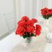 Efavormart 12 Bushes | Red Artificial Silk Chrysanthemum Flower Bouquets