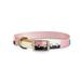 Petco Brand - Bond & Co. Pink & Colorblocked Reversible Dog Collar Large