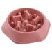 EDFRWWS Pet Slow Eating Dish Cat Dog nti Choking Puppy Feeder Food Bowl (Red)