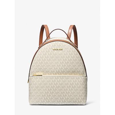 Michael Kors Sheila Medium Logo Backpack Natural One Size