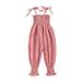 Toddler Baby Girls Sleeveless Heart Printed Romper Spaghetti Straps Jumpsuit Clothes Child Clothing Streetwear Kids Dailywear Outwear