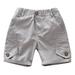 Pedort Shorts For Boys Toddler Kids Solid Cotton Comfort Soft Baby Sport Jogger Shorts Boys Girls Casual Pants Grey 140