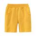 B91xZ Boys Pants Toddler Girls Boys Kids Sport Soild Casual Shorts Fashion Beach Cargo Pants Shorts Boys Baseball Pants Yellow Sizes 2 Years