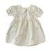 Toddler Girls Summer Embroidered Lapel Lace Short Sleeve A-Line Knee Length Dress 0-6Y Child Clothing Streetwear Kids Dailywear Outwear