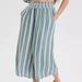 American Eagle Outfitters Pants & Jumpsuits | Aeo-American Eagle Outfitters. Green/White Stripe Wide Leg Cropped Pants. S | Color: Green/White | Size: S