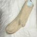 Anthropologie Accessories | Anthropologie Fuzzy Knee High Socks | Color: Cream/White | Size: Os