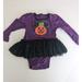 Disney One Pieces | Disney Minnie Mouse My Little Pumpkin Long Sleeve Bodysuit Size 18-24 Months | Color: Black/Purple | Size: 18-24mb