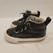 Converse Shoes | Converse One Star Allstar Black Leather Hightops Infant Sneakers Size 4 | Color: Black | Size: 4bb