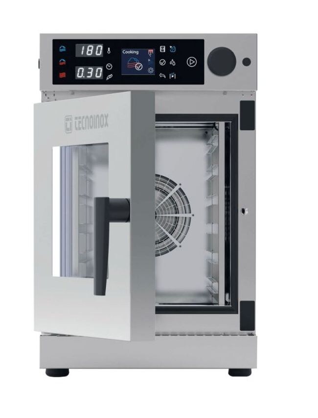KBS Gastrotechnik KBS Kombidämpfer 10 GN 1/1 Längseinschub und Reinigungssystem 505x870x1080 mm Image