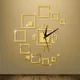 Horloge Murale 3D miroir Horloge Murale décorative Design Moderne autocollant Design Moderne