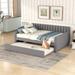 Velvet Upholstered Daybed with 2 Storage Drawers/ Trundle