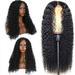 YiFudd Matte High Temperature Wire Small Coiled Tube Explosion Head Long Curly Hair Chemical Fiber Wig In The Split Headgear