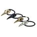 Hair band 4PCS Halloween Punk Hair Bands Crows Raven Head Skull Hair Ropes for Party Festival