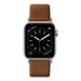 LAUT Apple Watch Series 1-7 & SE 42/44/45mm | Genuine leather | Stainless steel buckle & connectors | Leather lined | Prestige Tan Brown