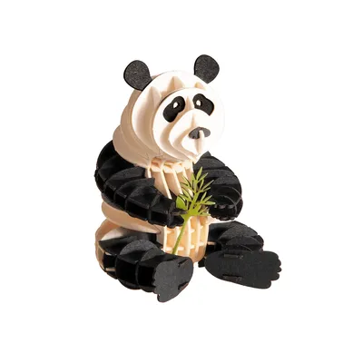 3D-Papiermodell Panda, 5 x 6,5 cm